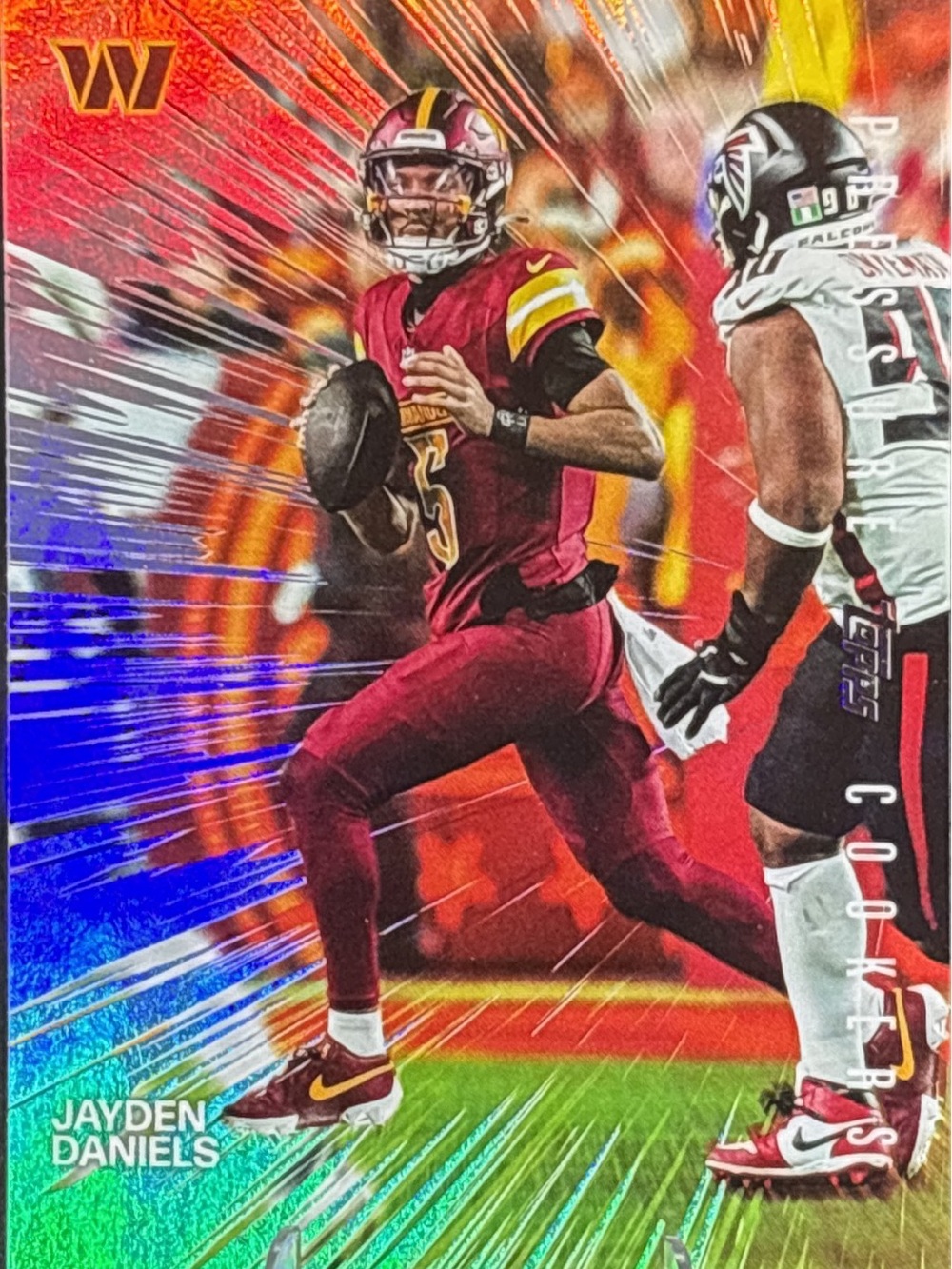 Topps Jayden Daniels Football Trading Card - Pressure Cooker